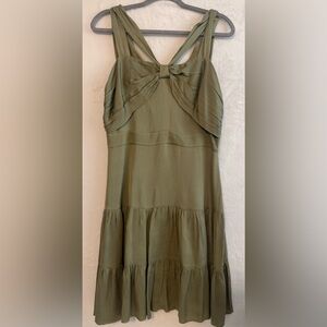 Ted Baker Strapless Olive Dress